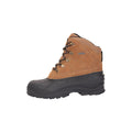 Dark Beige - Back - Mountain Warehouse Mens Range Cow Suede Snow Boots