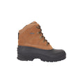 Dark Beige - Side - Mountain Warehouse Mens Range Cow Suede Snow Boots