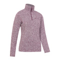 Burgundy - Lifestyle - Mountain Warehouse Womens-Ladies Idris Half Zip Fleece Top