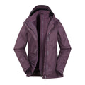 Purple - Pack Shot - Mountain Warehouse Womens-Ladies Whirlwind Padded Jacket