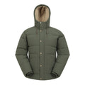 Khaki Green - Front - Mountain Warehouse Mens Manta Padded Jacket