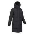 Black - Side - Mountain Warehouse Womens-Ladies Andes Extreme Long Down Jacket