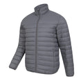 Grey - Side - Mountain Warehouse Mens Featherweight II Down Jacket