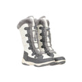 White - Front - Mountain Warehouse Womens-Ladies Snowflake Extreme Long Snow Boots