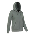 Khaki Green - Side - Mountain Warehouse Womens-Ladies Dalton Sherpa Lined Full Zip Hoodie