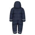 Navy - Back - Mountain Warehouse Childrens-Kids Frosty Padded Snowsuit