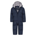 Navy - Pack Shot - Mountain Warehouse Childrens-Kids Frosty Padded Snowsuit