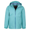 Teal - Pack Shot - Mountain Warehouse Childrens-Kids Torrent Taped Seam Waterproof Jacket