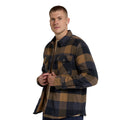 Charcoal - Side - Animal Mens Tide Plaid Organic Shirt