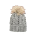 Grey - Back - Animal Womens-Ladies Becky Recycled Winter Hat