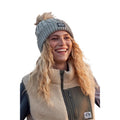 Grey - Side - Animal Womens-Ladies Becky Recycled Winter Hat