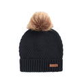 Navy - Front - Animal Womens-Ladies Keely Pom Pom Recycled Beanie