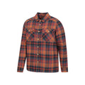 Rust - Lifestyle - Mountain Warehouse Mens Pinn Flannel Borg Lined Shirt