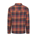 Rust - Back - Mountain Warehouse Mens Pinn Flannel Borg Lined Shirt