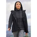 Jet Black - Front - Mountain Warehouse Womens-Ladies Alaskan 3 in 1 Padded Jacket