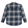 Navy - Back - Animal Womens-Ladies Lyanna Plaid Organic Overshirt