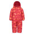 Red - Front - Mountain Warehouse Toddler Frosty Clouds Padded Snowsuit