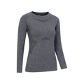 Black - Side - Mountain Warehouse Womens-Ladies Off Piste II Base Layer Top