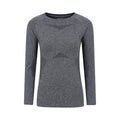 Black - Front - Mountain Warehouse Womens-Ladies Off Piste II Base Layer Top