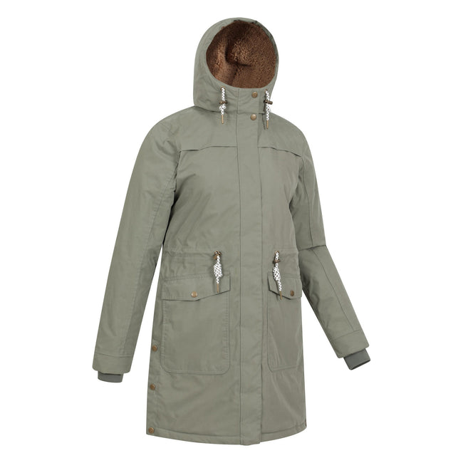 Borg lined parka womens best sale