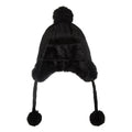 Black - Pack Shot - Mountain Warehouse Womens-Ladies Sierra Knitted Thermal Bomber Hat