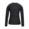 Black - Back - Mountain Warehouse Womens-Ladies Ultra Merino Wool Round Neck Top