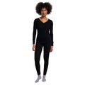 Black - Lifestyle - Mountain Warehouse Womens-Ladies Merino Wool V Neck Top