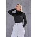 Jet Black - Front - Animal Womens-Ladies Piste Base Layer Top