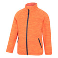 Bright Orange - Side - Mountain Warehouse Childrens-Kids Snowdonia Fleece Jacket