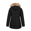 Black - Back - Mountain Warehouse Womens-Ladies Nola Long Padded Jacket