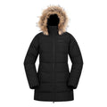 Black - Front - Mountain Warehouse Womens-Ladies Nola Long Padded Jacket