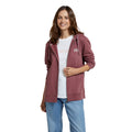 Burgundy - Lifestyle - Animal Womens-Ladies Maya Organic Full Zip Hoodie