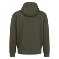 Dark Khaki - Back - Mountain Warehouse Mens Dalton Borg Lined Full Zip Hoodie