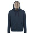 Navy - Front - Mountain Warehouse Mens Dalton Borg Lined Full Zip Hoodie