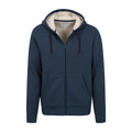 Navy - Pack Shot - Mountain Warehouse Mens Dalton Borg Lined Full Zip Hoodie