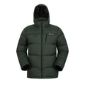 Dark Khaki - Front - Mountain Warehouse Mens Frost II Extreme Down Jacket