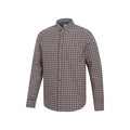 Dark Grey - Lifestyle - Mountain Warehouse Mens Driftwood Checked Organic Shirt