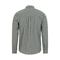 Khaki Green - Back - Mountain Warehouse Mens Driftwood Checked Organic Shirt