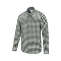 Khaki Green - Lifestyle - Mountain Warehouse Mens Driftwood Checked Organic Shirt