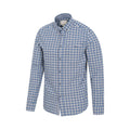 Navy - Lifestyle - Mountain Warehouse Mens Driftwood Checked Organic Shirt