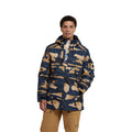 Blue-Beige - Front - Animal Mens Trail Ski Jacket