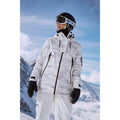 White - Front - Animal Womens-Ladies Trail Recycled Ski Jacket