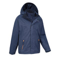 Navy - Side - Mountain Warehouse Childrens-Kids Bracken Extreme 3 In 1 Waterproof Jacket