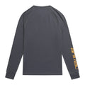 Charcoal Grey - Back - Animal Mens Off Piste Recycled Base Layer Top