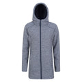 Navy - Front - Mountain Warehouse Womens-Ladies Mallaig Longline Fleece Jacket