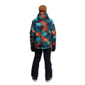 Teal - Back - Animal Mens Snowstorm Recycled Ski Jacket