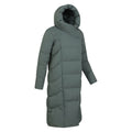 Dark Khaki - Side - Mountain Warehouse Womens-Ladies Extreme Wrap Down Jacket