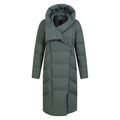 Dark Khaki - Pack Shot - Mountain Warehouse Womens-Ladies Extreme Wrap Down Jacket