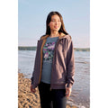 Taupe - Front - Animal Womens-Ladies Zuri Organic Hoodie