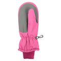 Pink - Back - Mountain Warehouse Girls Critter Unicorn Ski Mittens